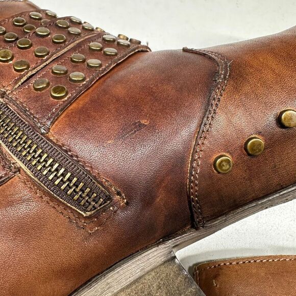 Circle G by Corral Ladies Studded Straps Bootie Shoe Q5096 Womens Size 7.5 Cogna - Picture 8 of 14